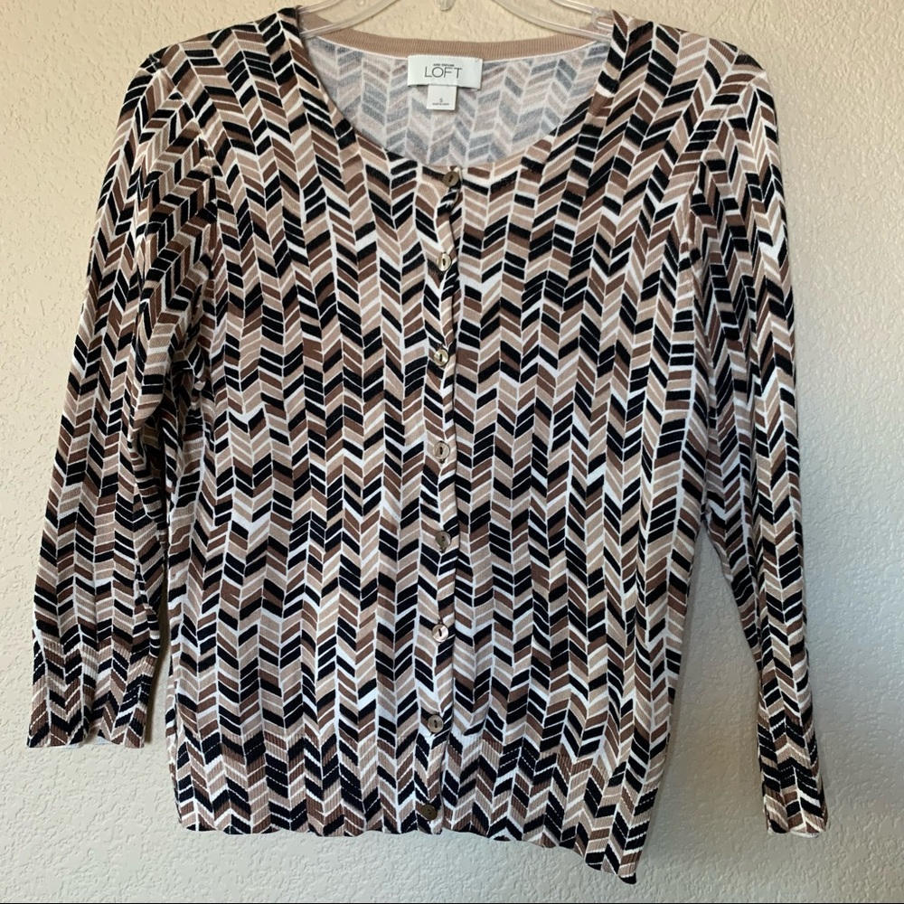 Ann Taylor LOFT brown cardigan